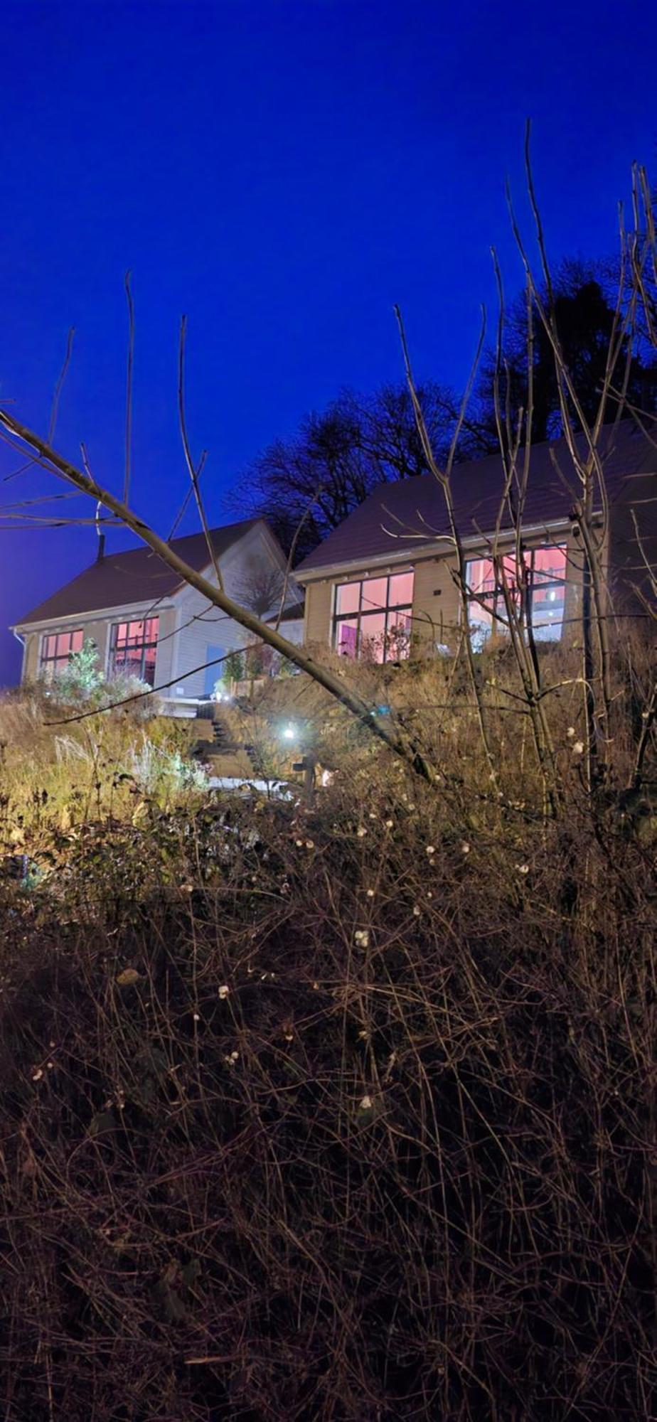 Odenwald-Lodge Mit Infrarotsauna Und E-Ladestation Im Naturpark Odenwald "Haus Himmelblau" Reichelsheim Buitenkant foto